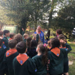 Berkhamsted Cubs and Beavers in the cemetery