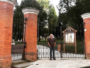 James Moir at the gates